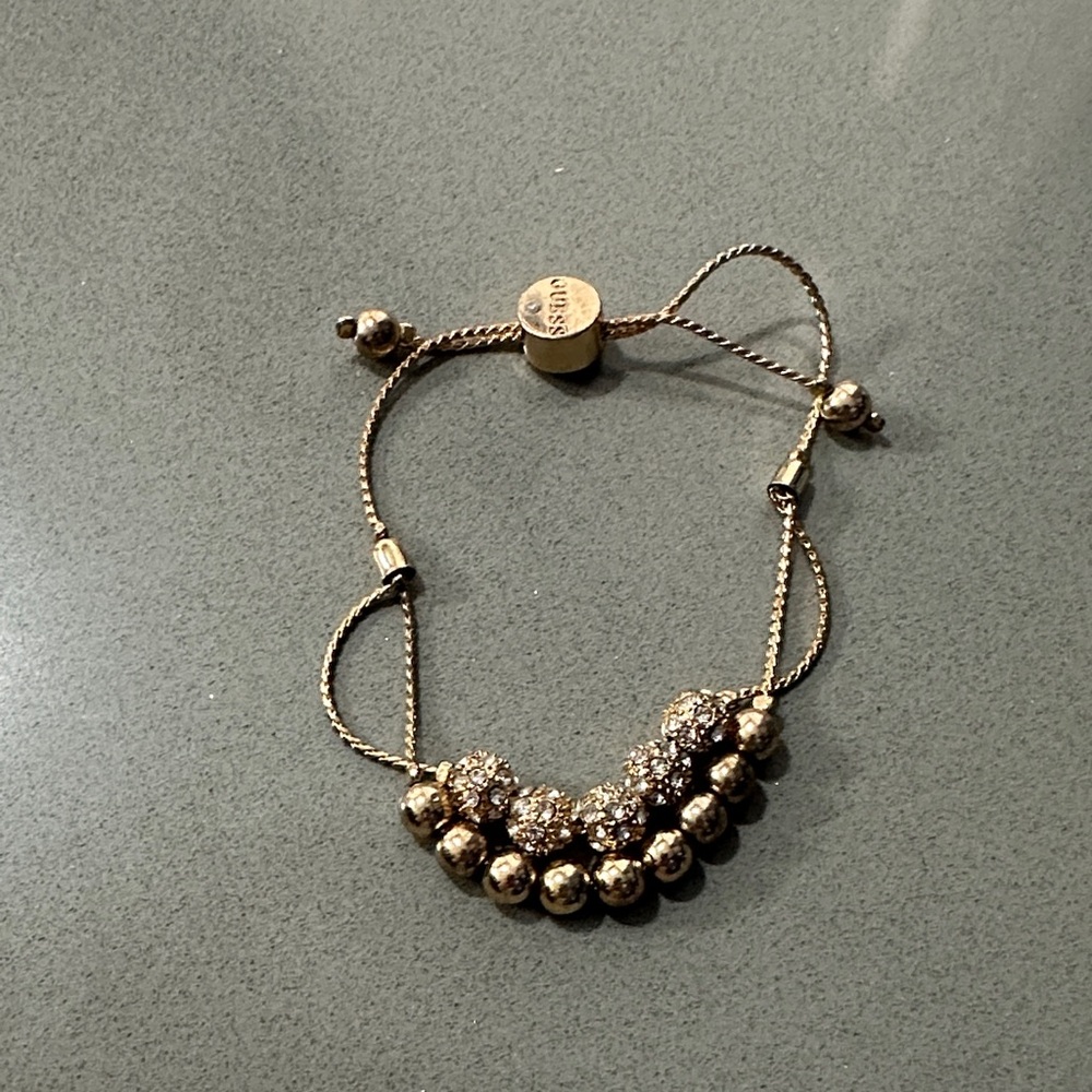 Guess Gold Beaded Bracelet